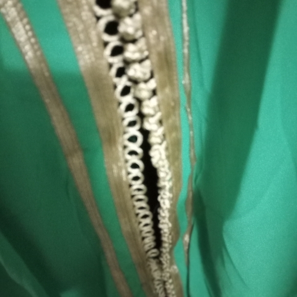 Show Me Green and Gold Caftan - Picture 4 of 6